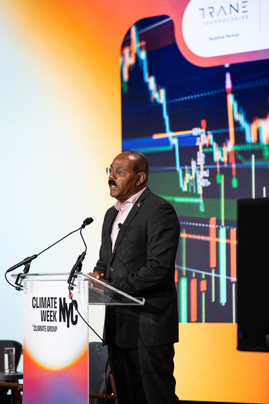 The Prime Minister of Antigua and Barbuda, Gaston Browne