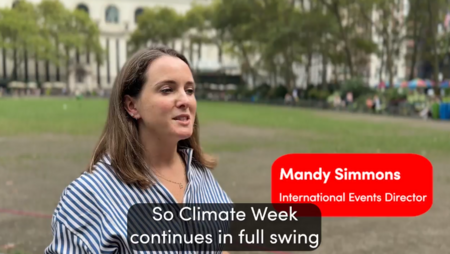 Mandy Simmons speaking to camera