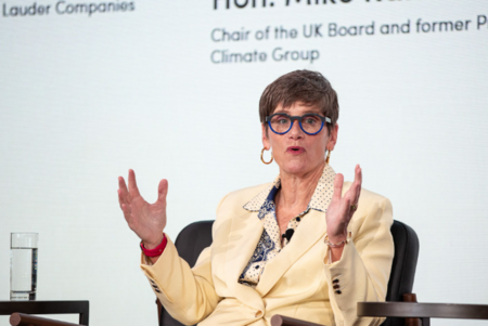 Nancy Mahon, CSO, The Estée Lauder Companies speaks on stage