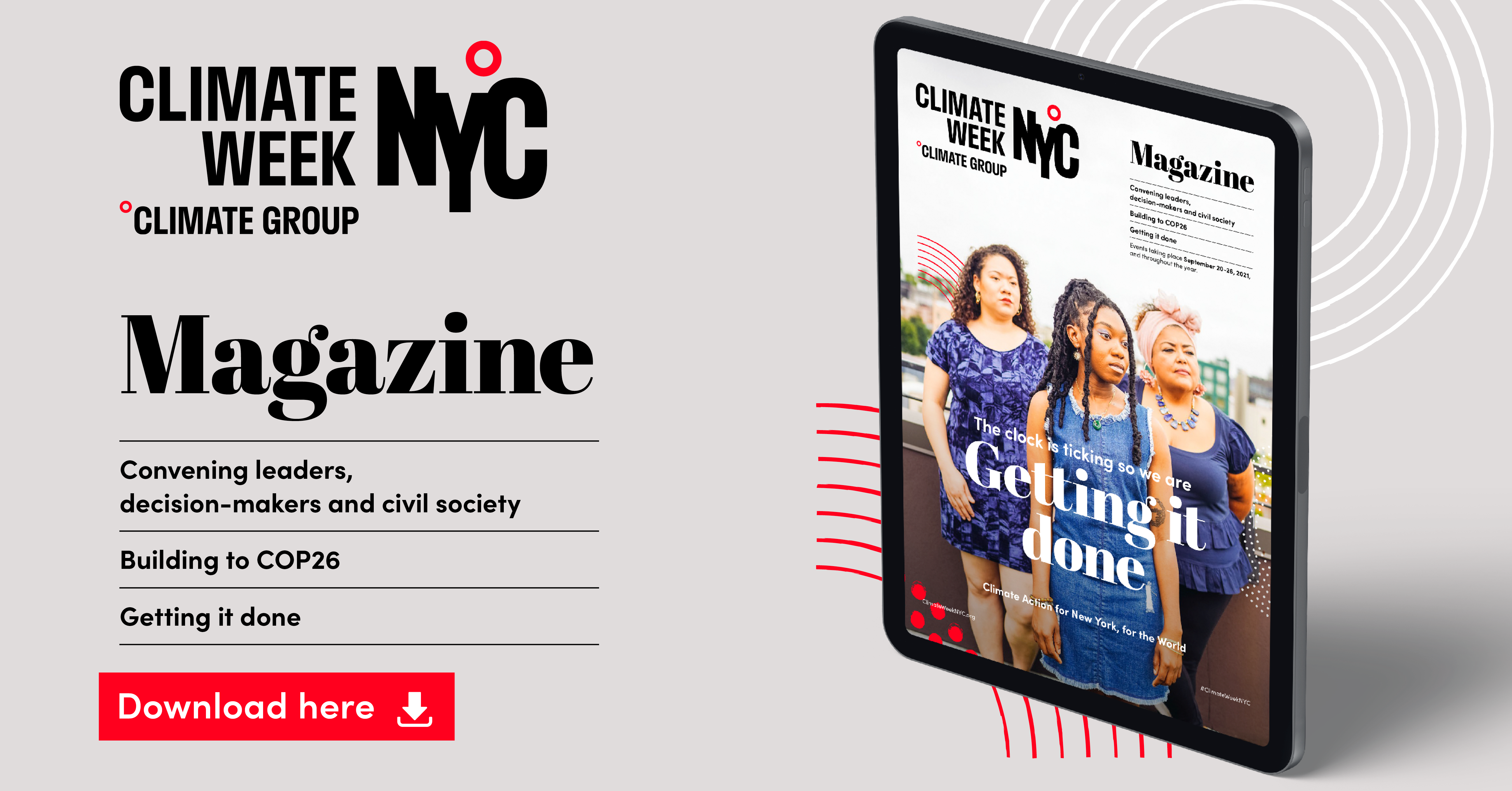 Climate Week NYC Magazine launches for Opening Day