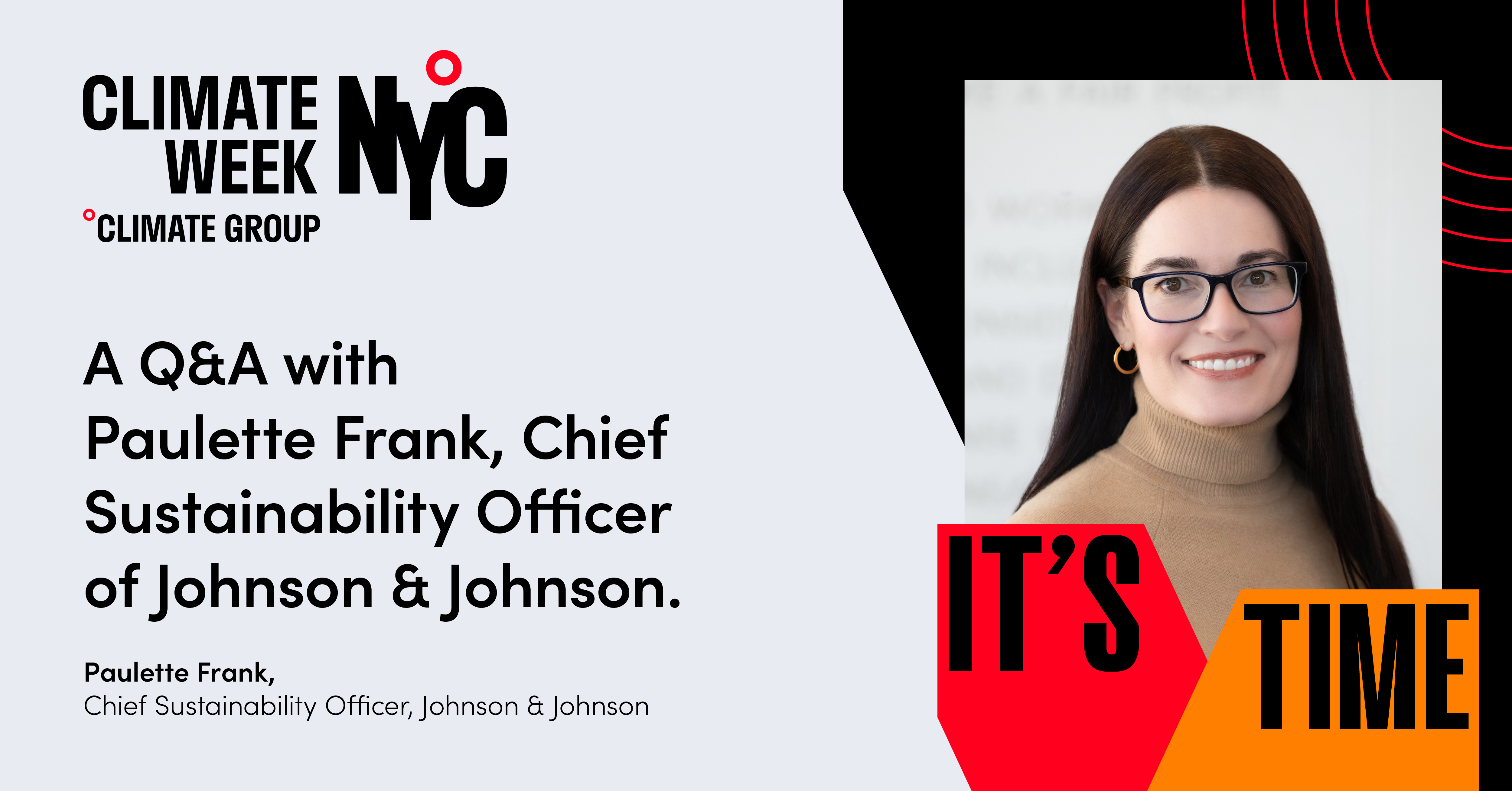 A Q&A with Paulette Frank, Chief Sustainability Officer of Johnson & Johnson.