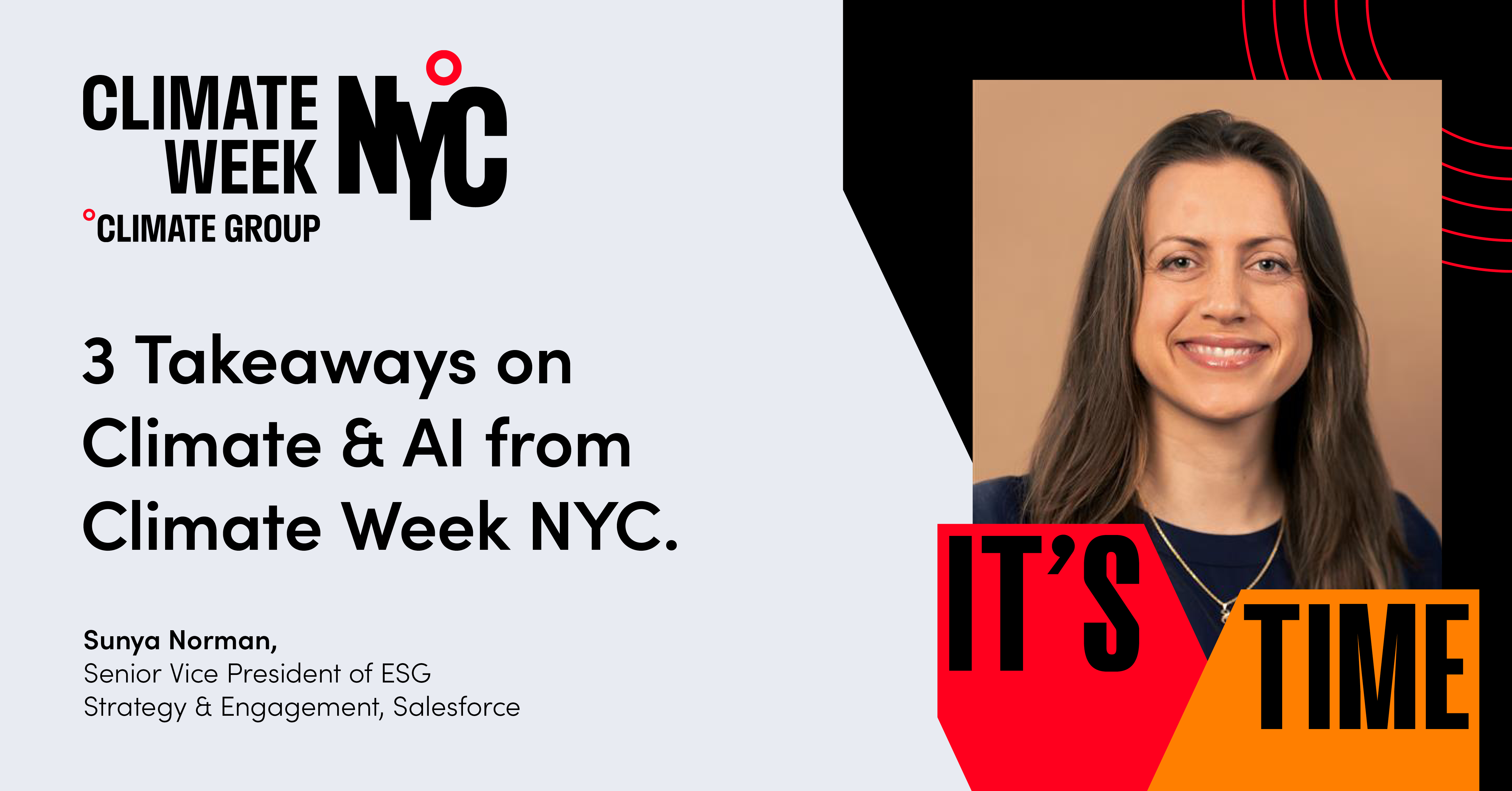 3 takeaways on climate & AI from Climate Week NYC